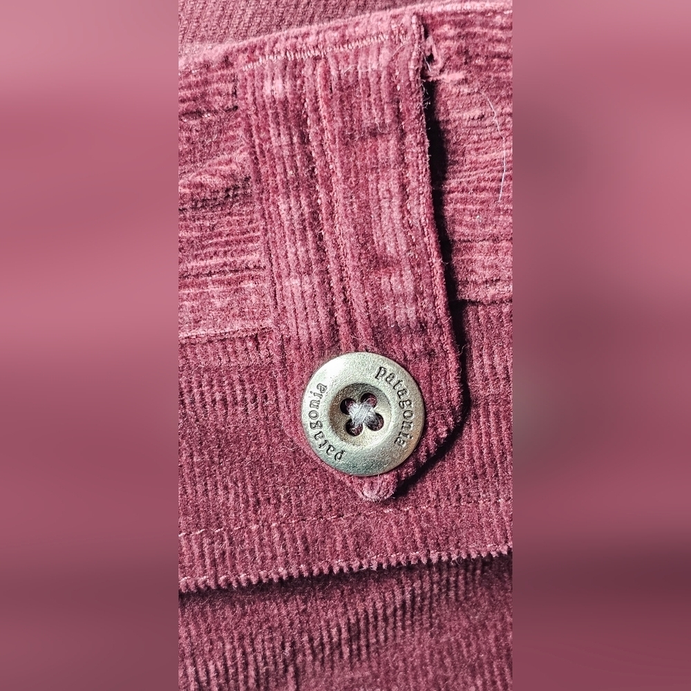 EUC Patagonia Women's Corduroy Mini Skirt Maroon Sz 2 Organic Cotton Y2K 90s - Picture 9 of 11